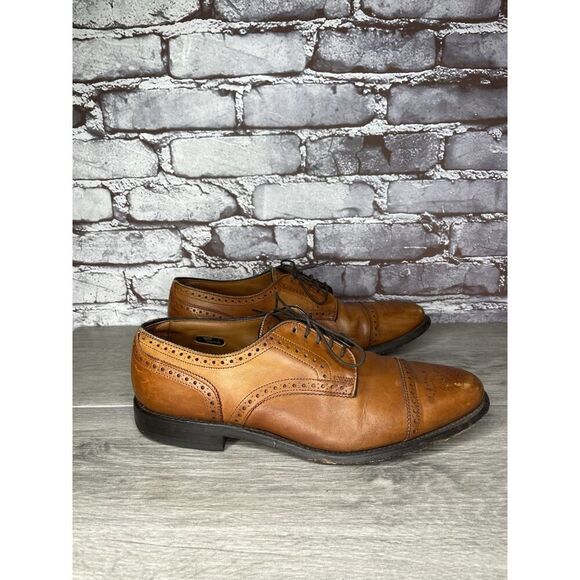 Allen Edmonds Sanford Brown Leather Cap Toe Oxfords Shoes Men’s Sz 9.5C US/43EU - Picture 16 of 16